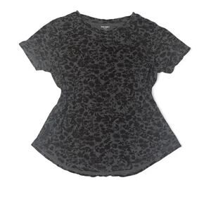 casual gothic floral print top